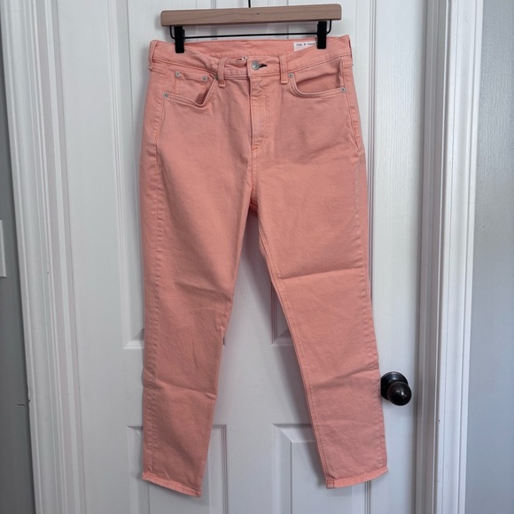rag & bone Denim - Peach High Rise Skinny Jeans | rag & bone Size 29